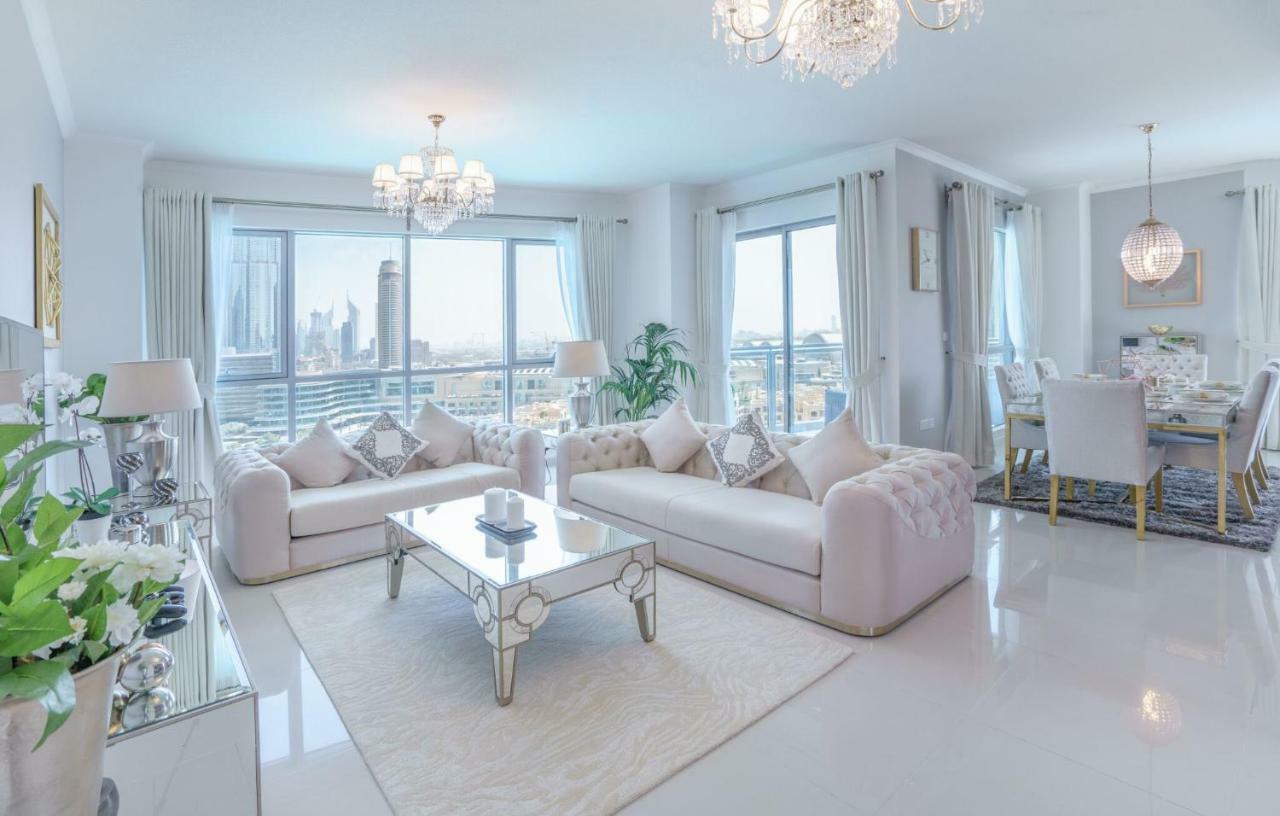 Elite Royal Apartment - Full Burj Khalifa & Fountain View - Premier - 2 Bedrooms & 1 Open Bedroom Without Partition Dubaj Kültér fotó